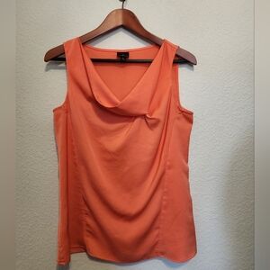 Tangerine Cowl Neck Tank
